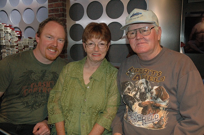 Richard Christy With His Parents