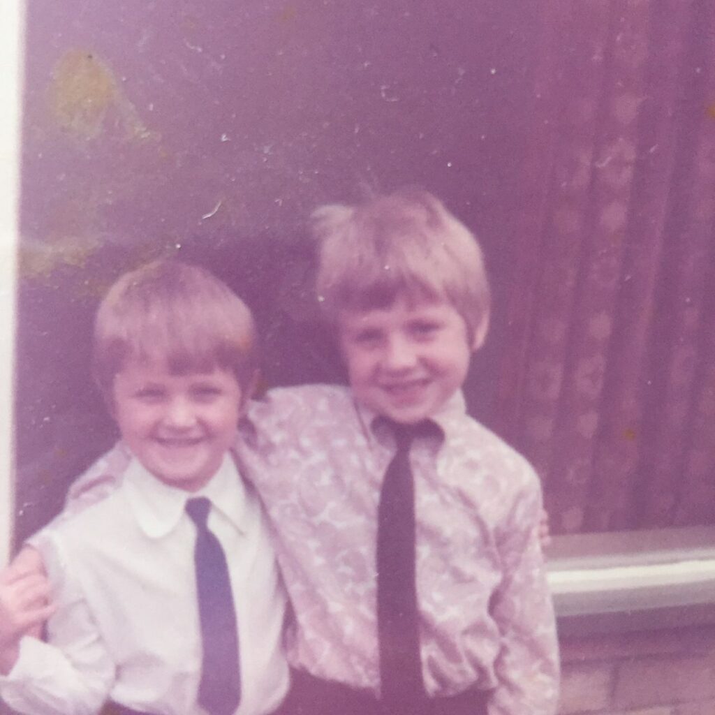 Childhood Photo Of Richard And Chris 