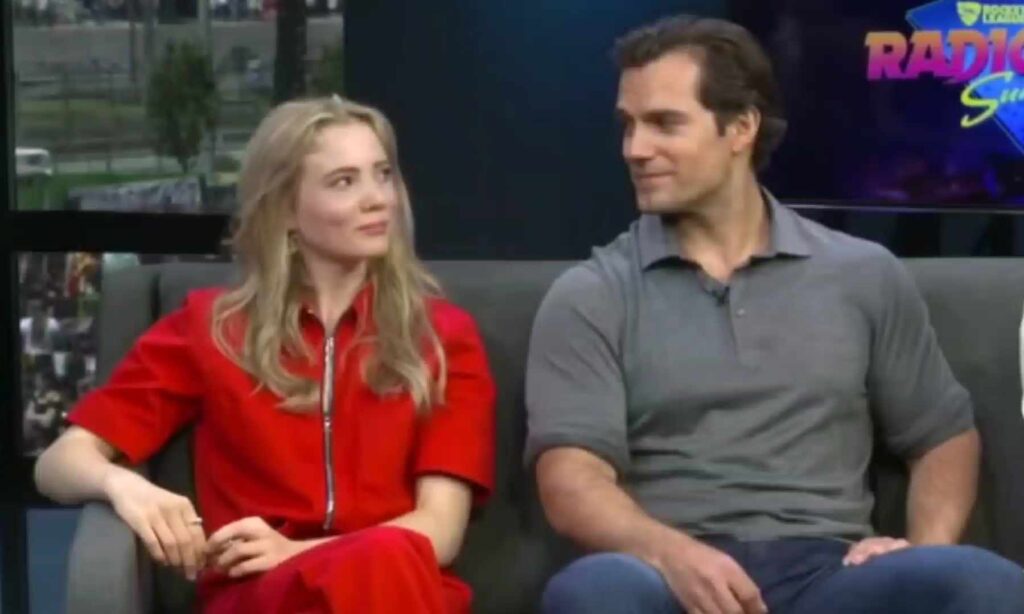 Freya Allan With Actor Henry Cavill (Source: Youtube)