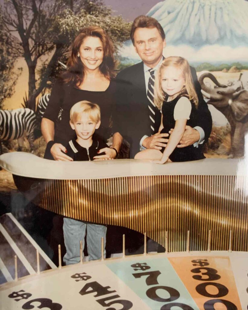 Pat Sajak And Lesley Brown With Their Children