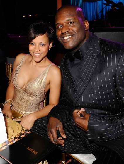 Shaquille O'Neal With His Former Wife Shaunie