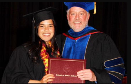 America Ferrera Parents: America Ferrera In Her Graduation From USC