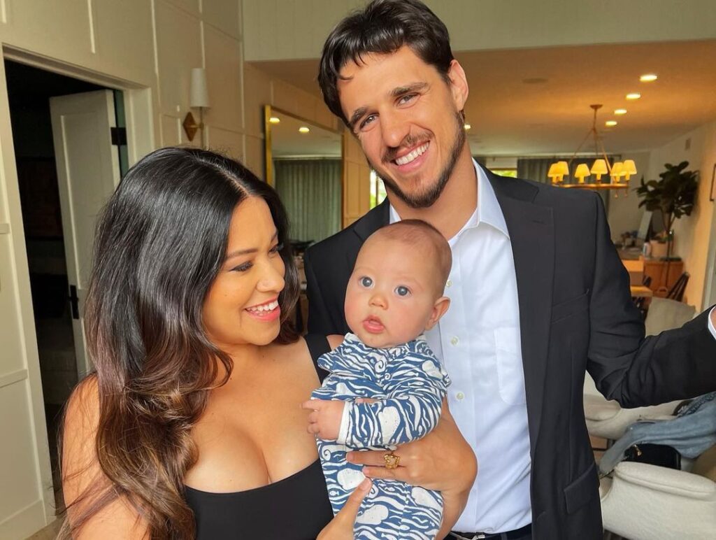 Gina Rodriguez With Her Husband And Kid