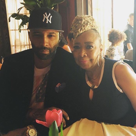 Joe Budden With His Mother, Fay