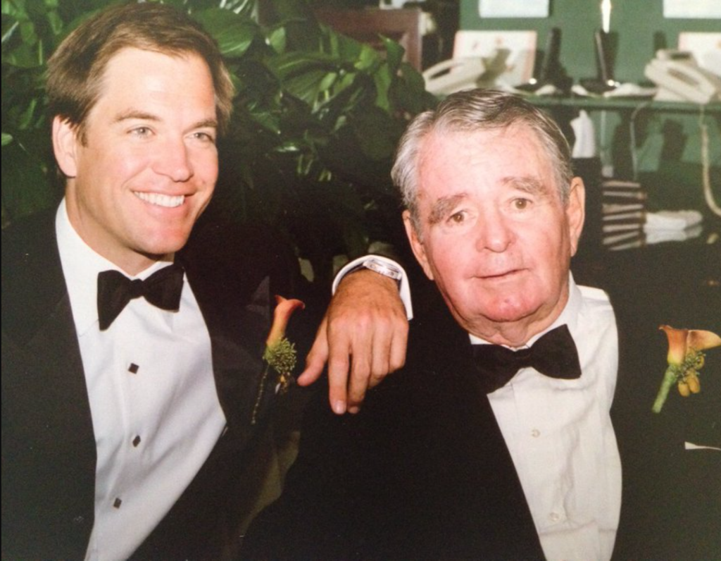 Michael Weatherly Parents: Michael Weatherly With His Father