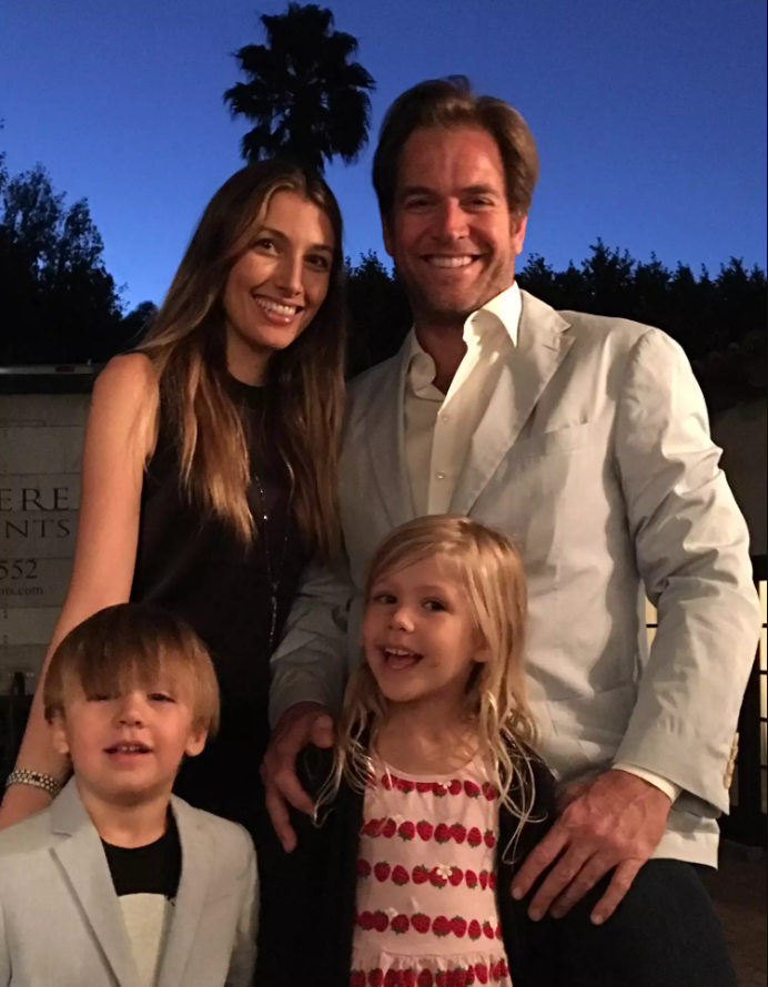 Michael Weatherly Parents: Michael Weatherly With His Wife, Dr. Bojana Janković And His Children