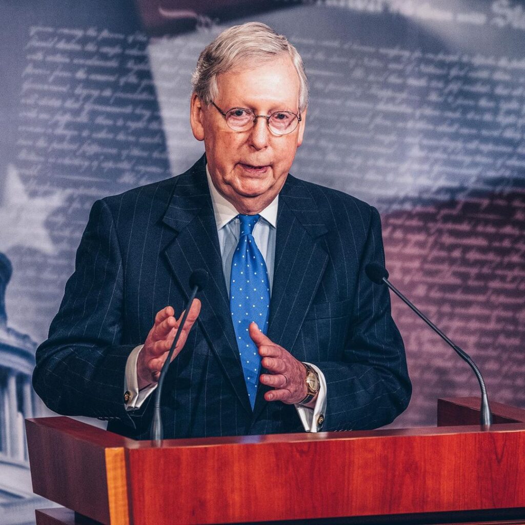 Mitch McConnell Serving As Senate Minority Leader Since 2021