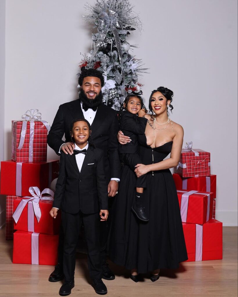Queen Naija With Her Boyfriend Clarence White And Kids