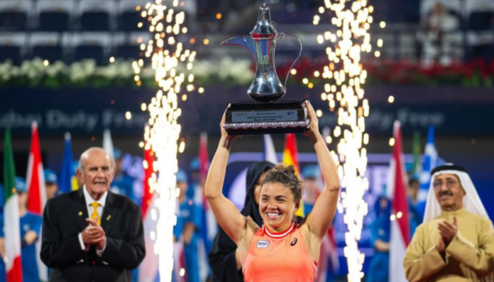 Jasmine Paolini Won Dubai Tennis Championships Held In United Arab Emirates