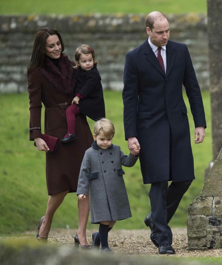 Kate Middleton With Husband And Kids