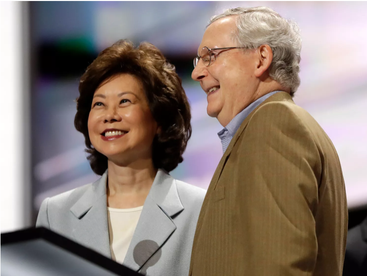 Mitch McConnell Kids: Mitch McConnell With His Wife Elaine Chao