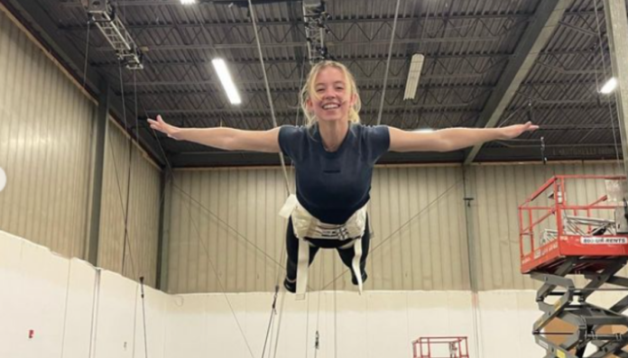 Sydney Sweeney Practicing Stunt For The Movie 'Madame Web'